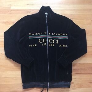 Gucci Oversize embroidered chenille Jacket